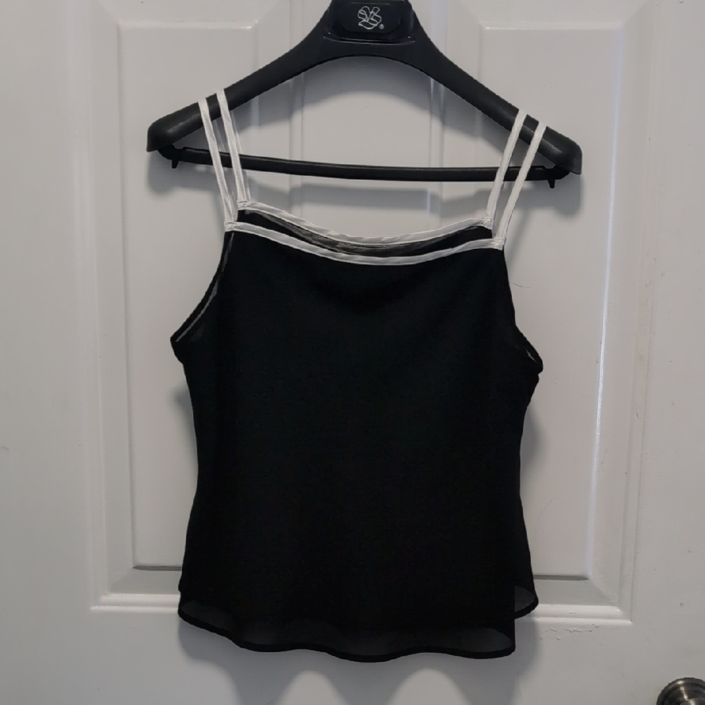 Chic Black and White Camisole Top